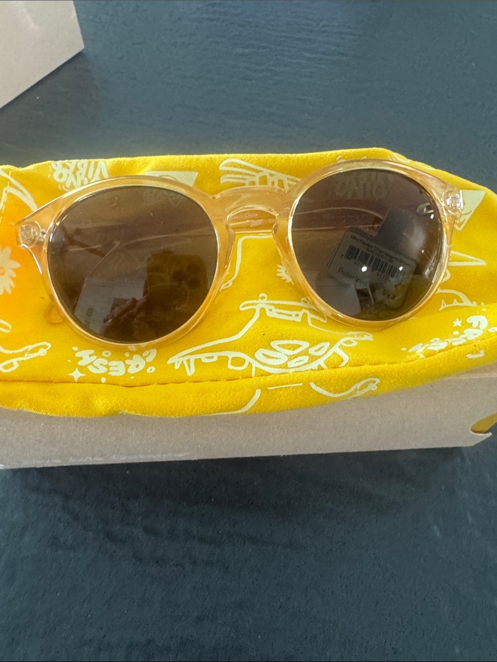 Sunski Mini Dipsea Kids Polarized Sunglasses Champagne Brown NEW IN BOX